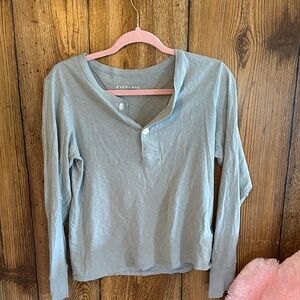 Everlane Sky Blue Long Sleeve Henley